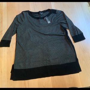 3/4 Sleeve Crewneck Sweater